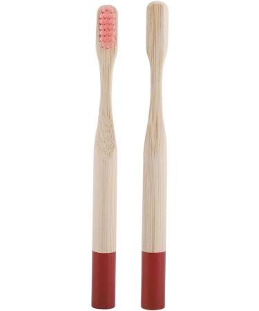Buy Jerliflyer 6 Colors Kids Bamboo Toothbrush (10 Pack) - Eco-Friendly Soft Bristles Wooden Handle - Red - Buy Online on GoSupps.com