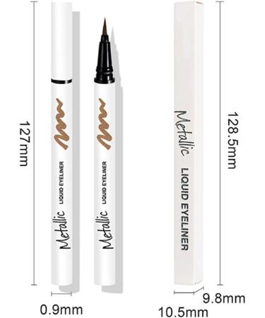 LXZJJM Professional Pearlescent Glitter Liquid Eyeliner - Long-Lasting Waterproof Cruelty-Free and Vegan Smooth and Easy to Apply (02 0.7g/0.025OZ) - Buy Online on GoSupps.com