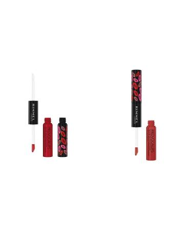 Rimmel Provocalips 16hr Kissproof Lipstick Play with Fire & Rimmel Provocalips 16hr Kissproof Lipstick Heart Breaker 0.14 Fluid Ounce Heart Breaker + Play With Fire Combo (Pack of 1 each)
