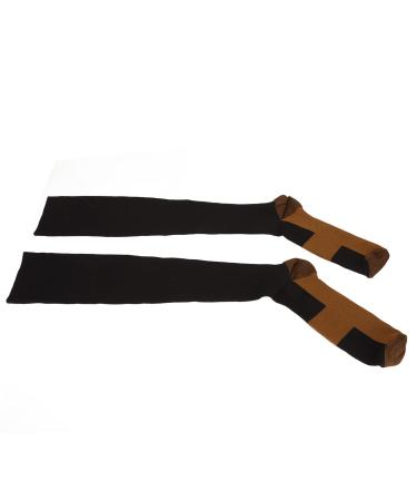 Compression Socks Socks Stress Relief Copper Fiber Improve Circulation for Diabetic for Varicosity(S/M)