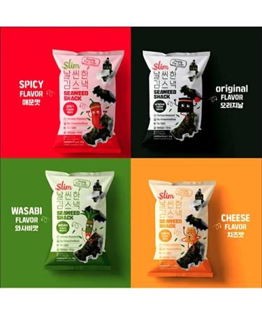 Master Hee's Slim Seaweed Crisps 30g (6-Pack) - Gluten-Free & Vegan Seaweed Snacks | Tempura Seaweed - Original Flavor - Buy Online on GoSupps.com
