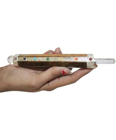 Third Eye Crystals Tiger Eye Hexagonal Reiki Rods | Natural Gemstone Chakra Ornaments | Lucky Crystal Gifts for Women - Buy Online on GoSupps.com