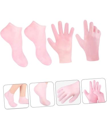 POPETPOP 2 Sets Hydrating Sock Gloves Remover Socks Gel Boat Socks Moisturizing Foot Cover Cracked Hands Moisturizing Booties Sokcs Moisturizing Gloves Dry Feet Socks Elasticity Boots Sebs - Buy Online on GoSupps.com