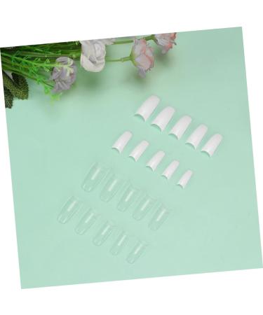 Healeved 2 Box French Style Nail Coffin Fake Nails Acrylic Nails Full Cover Fake Finger Nails Tip Press on Fake Nails Artificial Nails Coffin Fake Toe Nails Manicure Accessories Boxed White - Buy Online on GoSupps.com