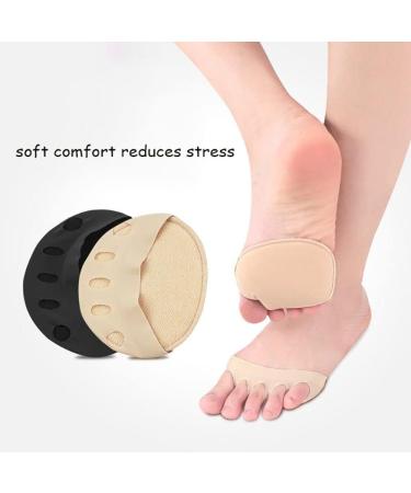 GoFiDin 6 Pairs Toe Socks - Pain Relief Invisible Socks for High Heels | Foot Care Half Insoles with Palm Pads - Buy Online on GoSupps.com