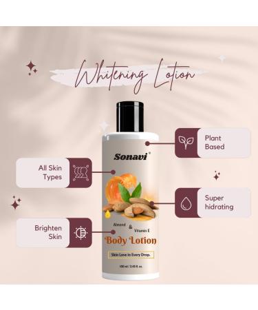 Almond Deep Hydration Body Lotion | Body Lotion for Soft Skin | Almond Body Lotion for men | Almond Body Lotion for women | Almond Body wash - 100 ML - Buy Online on GoSupps.com