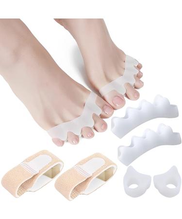 Toe Separator Toe separators for Women & Men, Foot Pain Relief and Plantar Fasciitis,for Overlapping Toes, Bunions, Big Toe Alignment(6-Piece Set ) 01Toe Separator