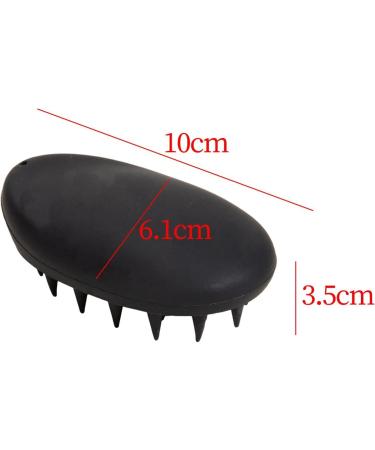 Fenteer 2x Manual Head Scalp Massage Brush - Soft Hair Scalp Massager for Home & Hotel | Handheld Shampoo Brush - Black - Buy Online on GoSupps.com