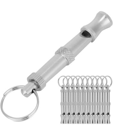 Premium Pet Training Pipe - 10 Adjustable Stainless Steel Dog Whistles | Stop Barking with Sound Waves | Multi-Function Keychain - Buy Online on GoSupps.com