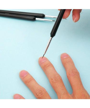 8-Piece Nail Art Pen & Brush Set - Fine Detail Tools for French Design Acrylic Watercolor & UV Gel Painting - Buy Online on GoSupps.com