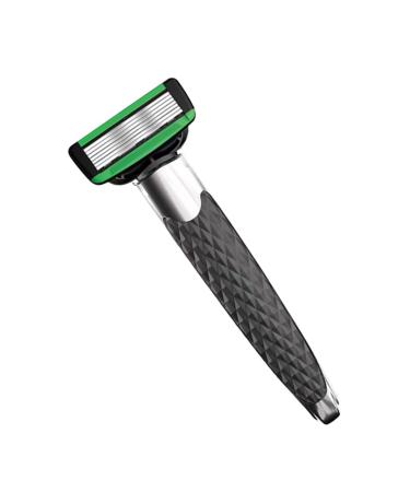 1 set of razor razor plane for men professional razor with a short handle razor made of metal blade to shave double -edged main rubber razor blade