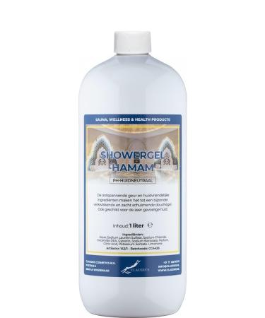 Claudius Showergel Hamam 1 liter with cap white