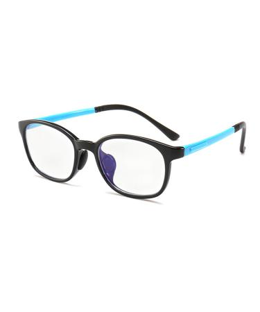 Professional children's glasses anti-blue light computer glasses anti-reflective glasses children silicone lenses blue black