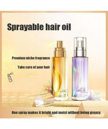 Long-Lasting Lightweight Hair Soft Essential Oil Spray Lightweight Hair Oil Mist For Split Ends Fluffy Volumizing Hair Spray For All Hair Types (#023) - Buy Online on GoSupps.com