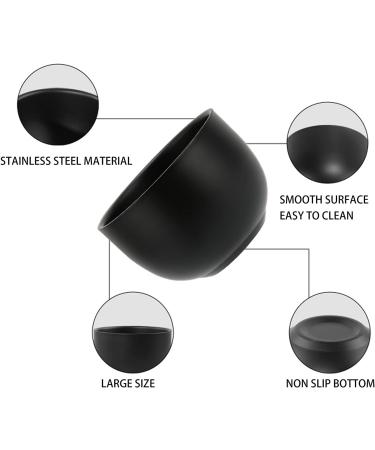 Premium Stainless Steel Shaving Bowl for Men | Manual Shaving Foam Cup | Black Shaving Soap Bowl - International Shipping - Buy Online on GoSupps.com