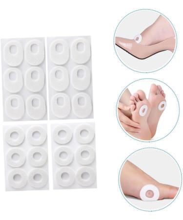 Gatuida 4 Sheets Corn Stickers Invisible Tape Foot Corn Pads Shoe Inserts Liners Anti Wear Heel Pads Soft Foam Cushions Adhesive Heel Protector Foot Care Pads Felt Feet Food Mat White - Buy Online on GoSupps.com