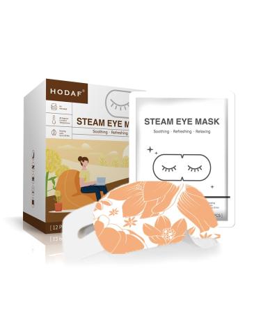 Steam Eye Mask for Dry Eyes (12 Pcs)  Disposable Sleep Mask for Dark Circles and Puffiness  Relief Eye Fatigue Steam Eye Masks (Lutein)