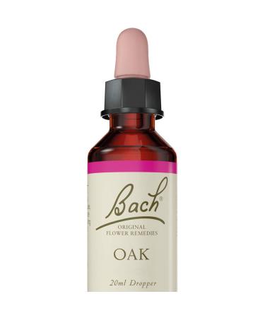 Bach Original Flower Remedies Oak Flower Essences Vegan Formula Bach Original Remedy for Emotional Wellness Easy-to-Use 1 Dropper Bottle x20ml Natural Remedy