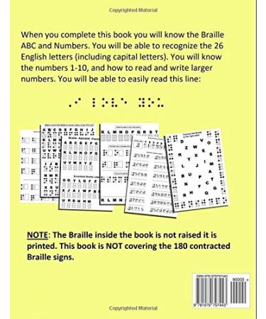 Learn Braille - Step-by-Step Workbook for Beginners | Read & Write Braille Alphabet & Numbers | International Shipping Available - Buy Online on GoSupps.com