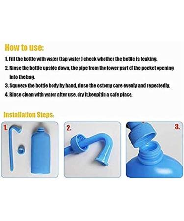Colostomy Bag Cleaning Tool - Reusable Wash Bottle for Stoma Bag Hygiene - 1 Count - Buy Online on GoSupps.com