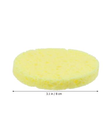 Milisten Round Makeup Sponge - Soft Exfoliating Loofah Pad for Face & Body | Yellow Spa Shower Scrubber - Buy Online on GoSupps.com