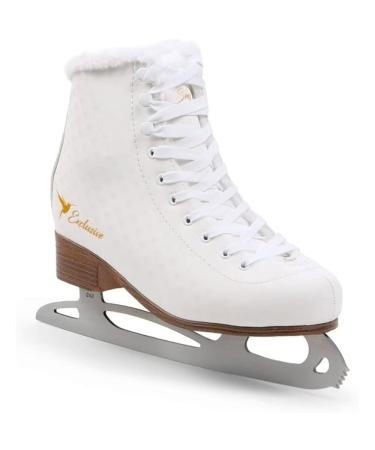 MADIVO SMJ Exclusive Women's Ice Skates Figure Skating Shoes Classic Ice Skating Black | Sizes: 37 38 39 40 41 38 White