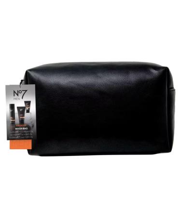 No7 Energising Wash Bag Gift Set for Men with Hair & Body Wash+Face Wash+Face Scrub+Wash Bag