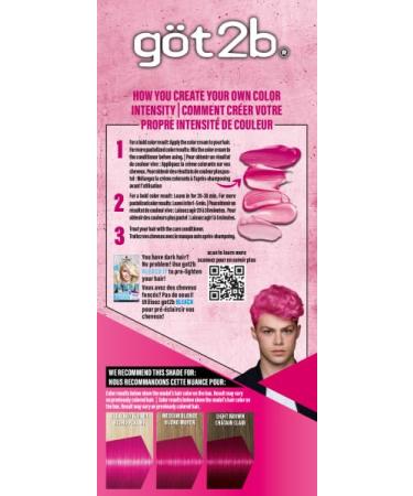Got2b Color Remix 093 Shocking Pink - Customizable Semi-Permanent Hair Color for Vibrant Results | Shop Internationally - Buy Online on GoSupps.com