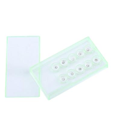 Dental Crystal, 10pcs 2mm Tooth Ornaments with Plastic Box, Tooth Jewelry Gems Kit Decoration White for DIY Amateur of Nail and Teeth Decoration
