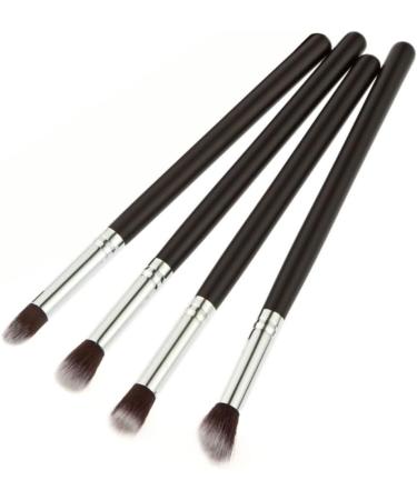 VINTORKY 4pcs Set Eye Make-up Brush Kit Makeup Caboodle Makeup Brush Lip Scrubber Brush Lip Scruber Black - Buy Online on GoSupps.com