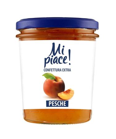 Mi Piace Confetura Extra Marmellata Pesche Peach Jam/Marmalade 330g