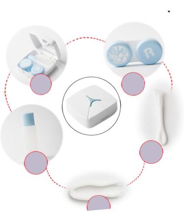 Solustrie Eyewear Travel Case | Compact Contact Lens Holder & Accessories Bag | Perfect for Eye Care on the Go - Buy Online on GoSupps.com