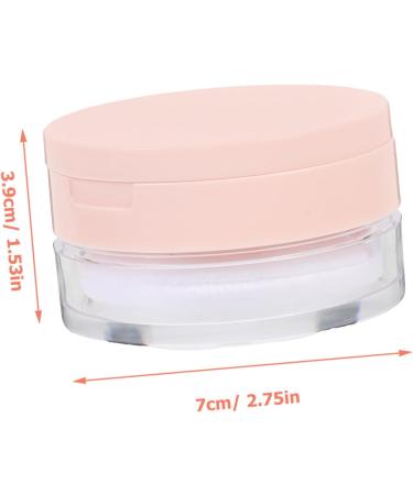 Didiseaon Box Powder Puff Case Makeup Cosmetic Jars Loose Powder Bottle Makeup Cases Makeup Powder Puff Pink - Buy Online on GoSupps.com