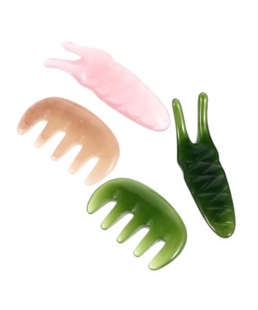TOVINANNA 1 Set Massage Charge Tablets Head massage Tool Manual Face Massage Devices Home Salon Tool Schabenbeld Schabegabel Massage Plate Face Massage Guasha Brett