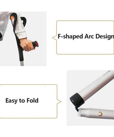 GHFTCCF Adjustable Crutches for Adults Folding Forearm Crutches (Open Cuffs) Lightweight Aluminum Crutches for Height 140-190cm (Color : 1Unit) Anniversary - Buy Online on GoSupps.com