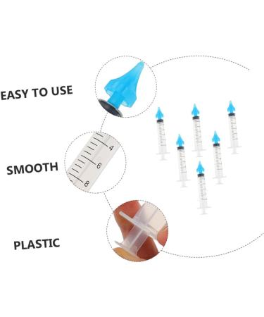 HOLIDYOYO 6Pcs Ear Wax Removal Kit with Flared Head for Safe Ear Cleaning at Home and Salon Smooth Push Design Gentle Water Tool for Adults - Buy Online on GoSupps.com