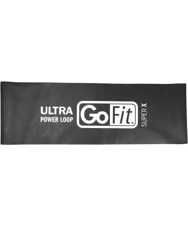 Buy GoFit GF-SUPL-SX Single Ultra Power Loop - Black Super X 25 lbs | Best Power Resistance Bands for Home Workouts - International Shipping Available - Buy Online on GoSupps.com