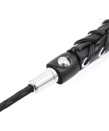 Premium Leather Riding Crop with Braided Handle | High Quality Equestrian Horse Crop - Buy Online on GoSupps.com
