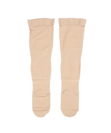 Thigh High Compression Socks Beige 23-32 mmHg | Sports Compression Stockings for Varicose Veins & Improved Circulation - Buy Online on GoSupps.com