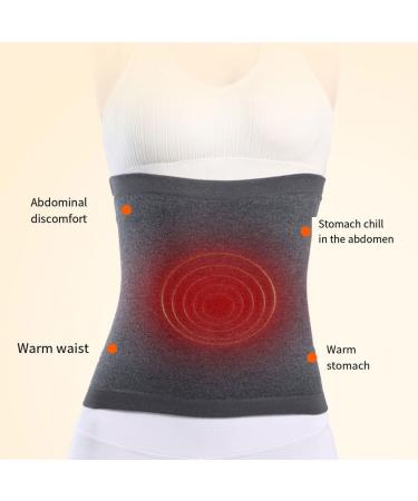 Yusseqdd Back Warmth Belt - Comfortable Breathable Wool Support Belt | Elastic Waist Moisture Absorbing - XXL Black Brushed - Buy Online on GoSupps.com