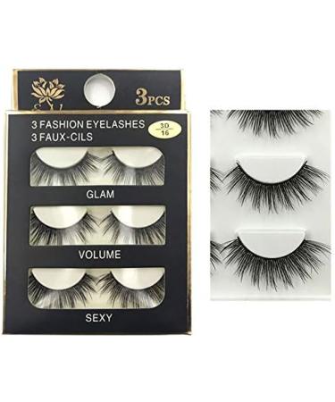 Desikixudy 3D-16 False Eyelashes Handmade 3D Eyelashes Soft And Comfortable Natural And Long Slim - Buy Online on GoSupps.com