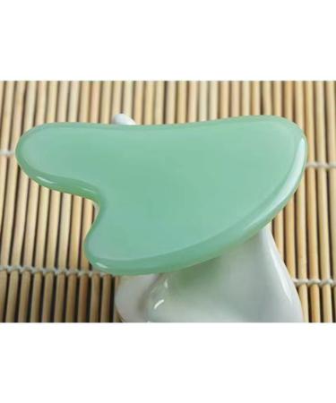 Gua Sha Facial Tool - Natural Jade Stone Gua Sha Board for Spa & Acupuncture Therapy | Green Scraping Massage Tool - Buy Online on GoSupps.com