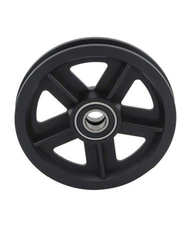 Zinklegation Role American Barn Door Hanging Rail Pulley Track Roller Kit Black T rrad Wardrobe Hardware door roller cabinet Window roller for home use