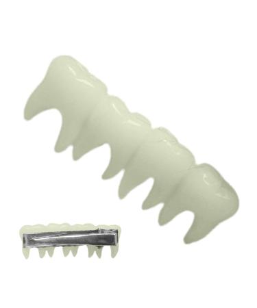 Tooth Barrette - Gothic Hair Barrettes | Tooth Hairpin Chic Hair Clips Stylish Hairpin Halloween Hair Barrette Hair Accessories Luminous model