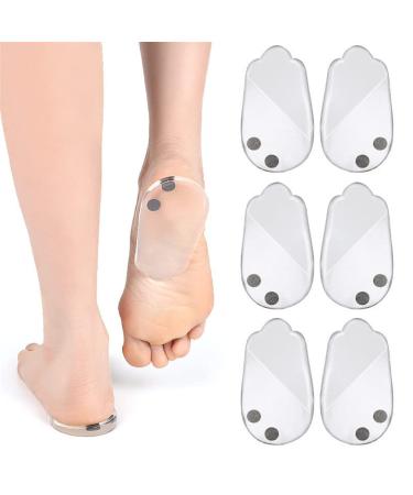 O/X Type Leg Corrector Correction Insole 3 Pairs Silicone Orthopedic Shoe Heel Inserts with Magnet Medial & Lateral Heel Wedge Insoles Heel Cushions for Foot Alignment Knock Knee Pain Bow Legs (L)