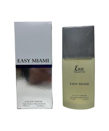 Easy Miami for Men (EC) Eau de parfum 3.4 Fl Oz. Woody Aquatic fragrance for men.