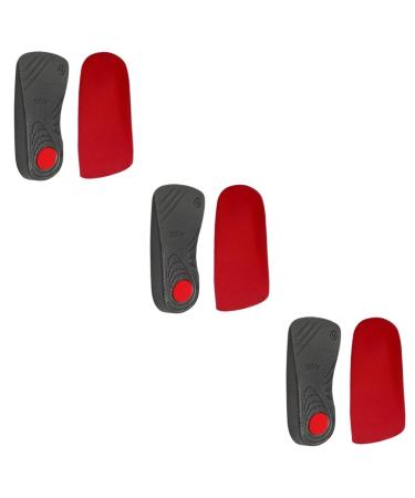 Gatuida 3 Pairs Running Insoles for Men Medical Insoles Orthotics for High Arch Insoles O Legs Correction Heel Insert Shoe Cushions for Men Shoes Pads Sole of Foot Man