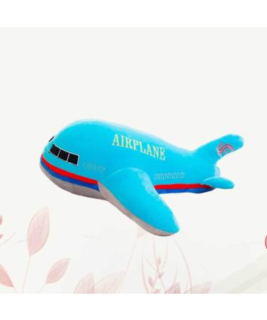 TOYANDONA Blue Airplane Shaped Kids Plush Back Pillow - 40x40cm - Buy Online on GoSupps.com
