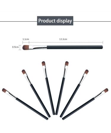 Wanfengxue Eyeshadow Brush Set - 6 Premium Makeup Brushes for Blending Defining & Shading - Long Handle Plastic Eyeshadow Applicators for Flawless Eye Makeup - Buy Online on GoSupps.com