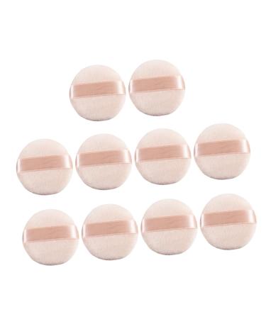 10pcs Powder Puff Makeup Egg Sponge Cosmetic Wedges Glitter Makeup Compact Makeup Applicator Tools Makeup Puffs Concealer Beauty Tools Natural Sponge Manual Pink